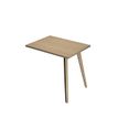 Artarredi Leonardo - Desk side return - rectangular - roble - negro mate, RAL 9005 base