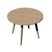 2012349512173-Table ronde - H74,4 cm - 100 cm - 4 pieds bois - plateau imitation chêne-P_79441749_1-0