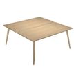 2012349512197-Bureau Bench LEONARDO - L120 x H74 x P168 - Pieds bois - Chêne-P_79441750_1-0