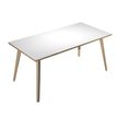 Artarredi Leonardo - Escritorio - rectangular - blanco - negro mate base