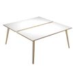 Artarredi Leonardo - Escritorio - rectangular - blanco - negro mate base
