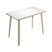 Artarredi Leonardo - Escritorio - rectangular - blanco - negro mate base