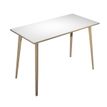 Artarredi Leonardo - Escritorio - rectangular - blanco - negro mate base