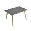 2012349512814-Bureau LEONARDO - 120 cm - Pieds bois - Anthracite chants chêne-P_79441781_1-0