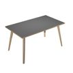 Artarredi Leonardo - Escritorio - rectangular - antracita - negro mate base