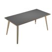 Artarredi Leonardo - Escritorio - rectangular - antracita - negro mate base