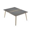 2012349512975-Bureau Bench LEONARDO - L140 x H74 x P168 - Pieds bois - Anthracite chants chêne-P_79441789_1-0