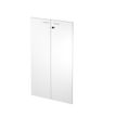 Artarredi Presto - Juego de puertas de estantería - 2 Puertas - melamina - blanco