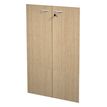 Artarredi Presto - Juego de puertas de estantería - 2 Puertas - melamina - negro ceniza
