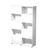 Artarredi Tetris - Librería - 5 baldas - 5 Puertas - aglomerado - blanco