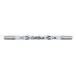 ONLINE Calli.Brush - Bolígrafo pincel con doble punta - no permanente - para papel oscuro - plata metalizado - tinta al agua - 2.5 mm