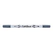 ONLINE Calli.Brush - Bolígrafo pincel con doble punta - no permanente - para papel oscuro - azul metálico - tinta al agua - 2.5 mm