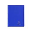 Clairefontaine Koverbook - Cuaderno - grapado - 240 x 320 mm - 48 hojas / 96 páginas - cuadriculado - transparente, azul marino - polipropileno (PP)