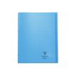 Clairefontaine Koverbook - Cuaderno - grapado - 240 x 320 mm - 14 hojas / 48 páginas - cuadriculado - azul, transparente - polipropileno (PP)