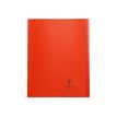Clairefontaine Koverbook - Cuaderno - grapado - 240 x 320 mm - 14 hojas / 48 páginas - cuadriculado - transparente, rojo - polipropileno (PP)