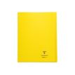 Clairefontaine Koverbook - Cuaderno - grapado - 240 x 320 mm - 14 hojas / 48 páginas - cuadriculado - transparente, amarillo - polipropileno (PP)