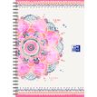 3020120144955-Oxford Boho Chic - Cahier spiralé B5 (19 x 25 cm) - 120 pages - petits carreaux ( 5x5 cm)-P_79444621_7-5