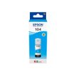 Epson 104 - 65 ml - cián - original - depósito de tinta - para EcoTank ET-14100, 1810, 2721, 2810, 2811, 2812, 2814, 2815, 2820, 2821, 2825, 2826, 4800