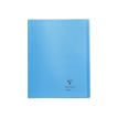 Clairefontaine Koverbook - Cuaderno - grapado - 240 x 320 mm - 24 hojas / 48 páginas - Seyès - azul - polipropileno (PP)