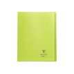 Clairefontaine Koverbook - Cuaderno - grapado - 240 x 320 mm - 24 hojas / 48 páginas - Seyès - verde - polipropileno (PP)