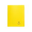 Clairefontaine Koverbook - Cuaderno - grapado - 240 x 320 mm - 24 hojas / 48 páginas - Seyès - amarillo - polipropileno (PP)