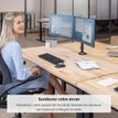 0043859748488-Fellowes Reflex - Bras porte-écran double jusqu'à 27" - réglable en hauteur et en profondeur - système de -P_79445438_4-3
