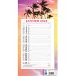 CBG 409 Exotique - Month block calendar - 2020 - un mes vista - 12 hojas - 190 x 360 mm - fecha