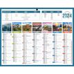 CBG Planète Mini - Bank calendar - montaje en pared - 2018 - 7 meses en página - 210 x 265 mm - fecha
