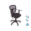 OfficePro PHOENIX NOIR - Silla - reposabrazos - forma de T - giratorio - negro