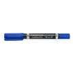 4007817348017-STAEDTLER LUMOCOLOR Duo - Marqueur permanent - double pointe fine et moyenne - bleu--0