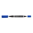 4007817348017-STAEDTLER LUMOCOLOR Duo - Marqueur permanent - double pointe fine et moyenne - bleu--1