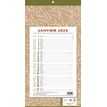 CBG 409 Natura - Month block calendar - 2020 - un mes vista - 12 hojas - 190 x 360 mm - fecha