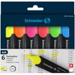 Schneider Job - Marcador - para papel de fax - rojo, azul, verde, amarillo, naranja, rosa - tinta al agua - 1-5 mm (paquete de 6)