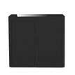 Paperflow easyOffice - Aparador - 2 baldas - 2 Puertas - metal, poliestireno tintado de alto impacto - negro