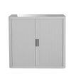 Paperflow easyOffice - Aparador - 2 baldas - 2 Puertas - metal, polipropileno, poliestireno tintado de alto impacto - gris