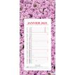 Quo Vadis Fleurs - Calendario mensual - 2019 - mes en hoja - 160 x 335 mm - fecha