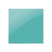 Naga - Tableau en verre 45 x 45 cm - turquoise