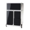 Paperflow - Pedestal - móvil - 4 cajones - negro