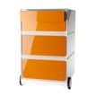 Paperflow - Pedestal - móvil - 4 cajones - naranja