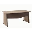 Bureau MAMBO - 160 cm - Pieds panneaux - Chêne/chocolat