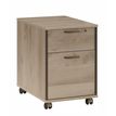 Caisson mobile MAMBO - Profondeur 60 cm - 2 tiroirs - Chêne/chocolat