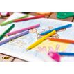 3270220000341-BIC Kids Plastidecor - 12 Craies de coloriage à la cire - couleurs vives--4