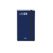 Oberthur Néo Flex 16 Pocket - Agenda - vista de la semana - 89 x 165 mm - papel blanco - navy cover (paquete de 6)