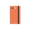 3664447135236-Agenda de poche Flex - 1 semaine sur 2 pages - 9,5 x 17,5 cm - corail - Oberthur--0