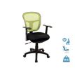 Fauteuil de bureau PHOENIX - accoudoirs fixes - noir et vert