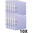 Exacompta Prem'Touch - Archivaor de anillas - ancho de la espina: 80 mm - para A4 Maxi - capacidad: 760 hojas - lila (paquete de 10)