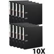 Exacompta Prem'Touch - Archivaor de anillas - ancho de la espina: 80 mm - para A4 Maxi - capacidad: 760 hojas - negro (paquete de 10)