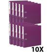 Exacompta Prem'Touch - Archivaor de anillas - ancho de la espina: 80 mm - para A4 Maxi - capacidad: 760 hojas - fucsia (paquete de 10)