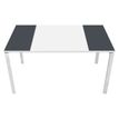 Paperflow Easydesk - Mesa - rectangular - blanco, antracita - blanco base
