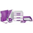 4002432104369-Leitz WOW - Corbeille à courrier violet--2